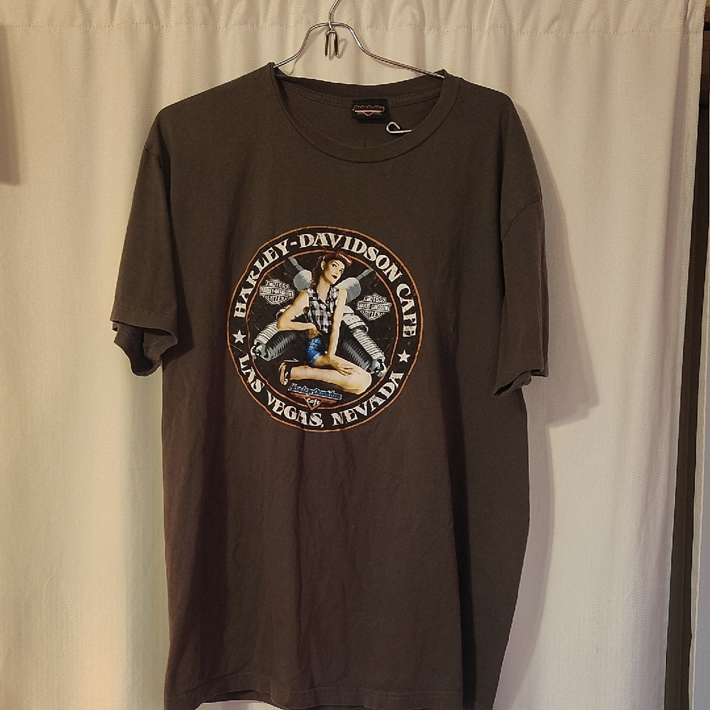 Harley-Davidson Dark Gray Las Vegas Tee Size Xl